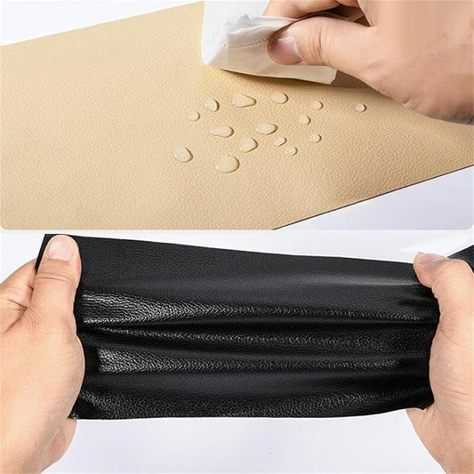 20×54 Inch Self‑Adhesive Leather Repair Sticker, Cuttable Waterproof PVC Leatherette Patch for Sofa Couch Car Seat