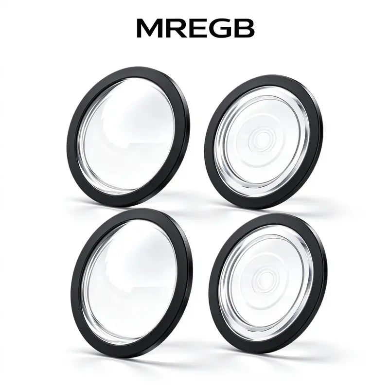 MREGB Mirror-Shape 360 Car Rearview Camera Lens Cover, Weatherproof Anti-Scratch Protector