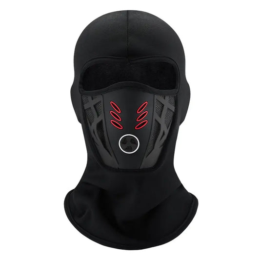 Unisex Fleece Full Face Balaclava, Windproof Anti-Haze, Ski & Motorcycle Mask