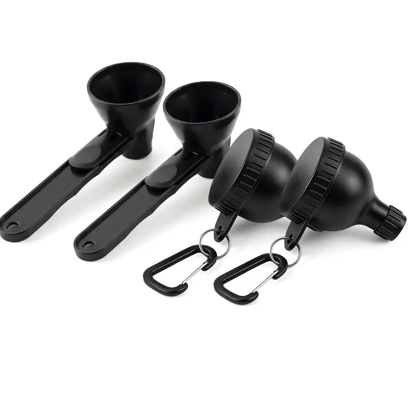 Mini Protein Powder Funnel With Scoop, BPA-Free Portable Powder Container for Creatine & Pre-Workout