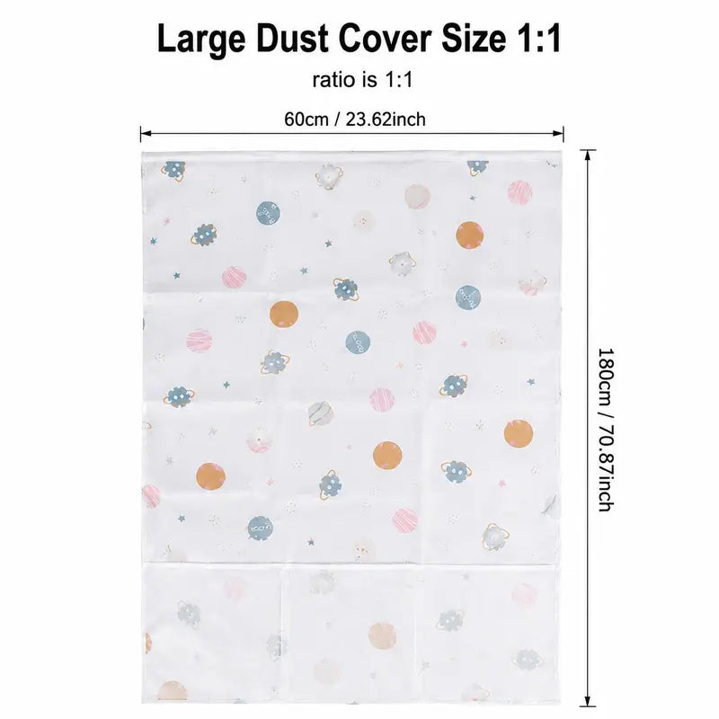 Waterproof Refrigerator Dust Cover with Storage Pockets, Multi-Function Fridge Top Protector for Kitchen
