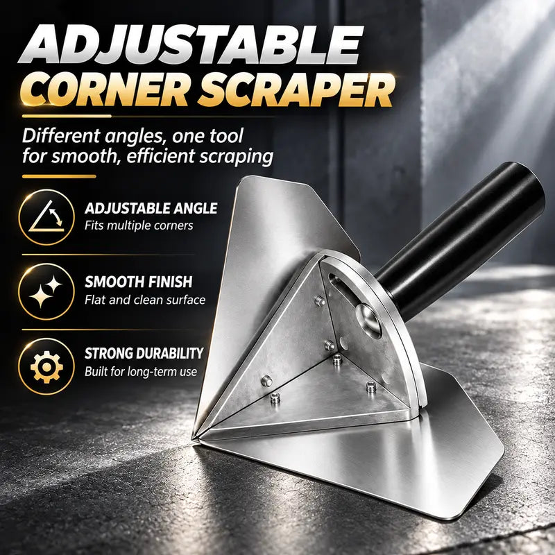 > Interior Corner Finishing Trowel, Stainless Steel, for Plaster Putty Wall Work