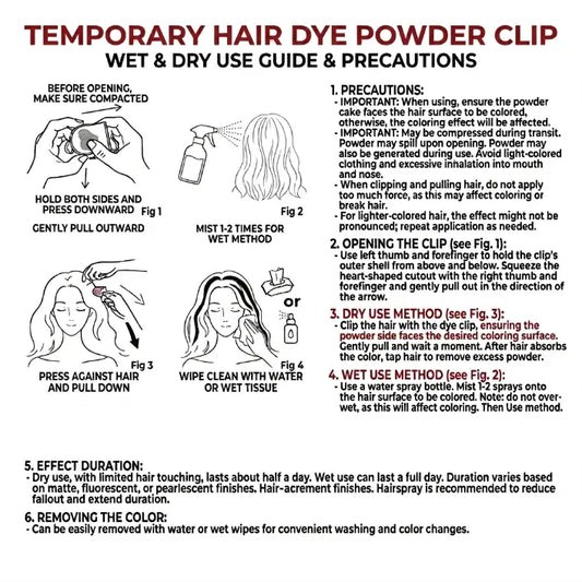 6/12 Colors Temporary Hair Chalk Dye, Washable Pocket Size Hair Color for Party DIY Hair Styling