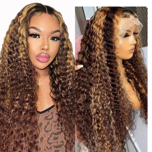 Lace Front Human Hair Wigs, Pre Plucked 180% Density, Multi‑Style Body Wave Deep Wave Straight Wig