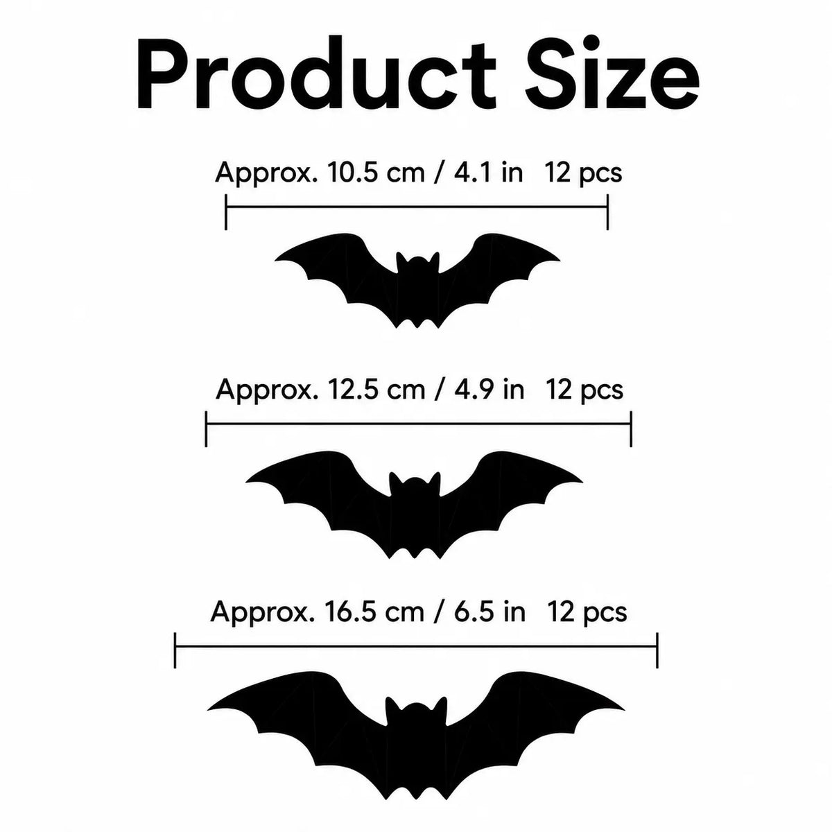 12Pcs/24Pcs 3D Bat LED Halloween Decor, Bendable Glowing Wall Stickers, Battery Powered Easy Installation for Party Window Home Indoor