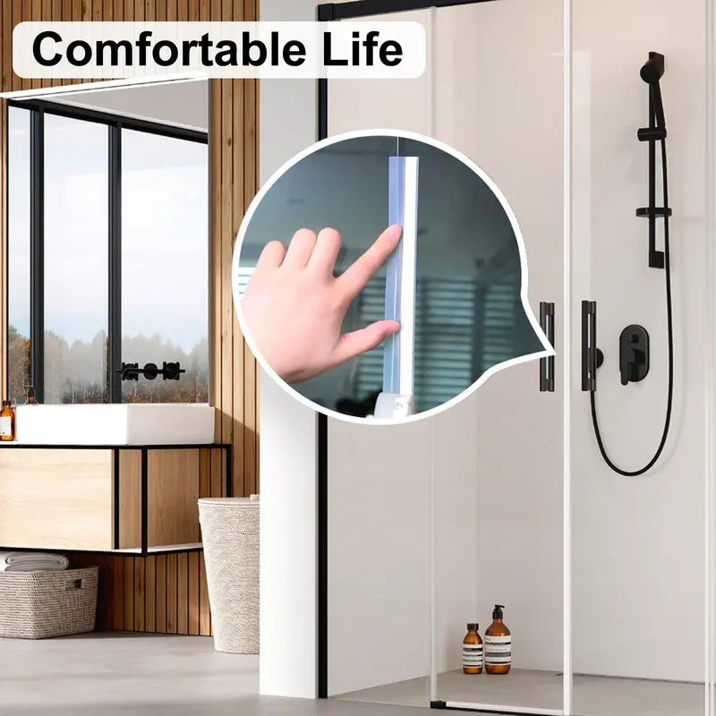 16.4ft Adhesive Weather Stripping Door Draft Blocker, 1.38in Cuttable Foam Sealing Tape for Doors Windows