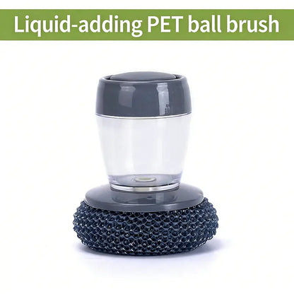 Automatic Liquid Filling Palm Brush for Kitchen Cleaning