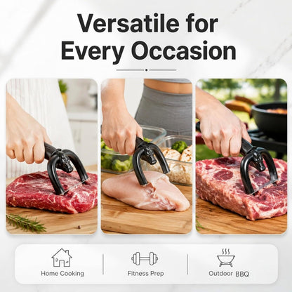2pcs Handheld Beef Pork Slicer, Ergonomic Meat Fat Trimming Knife for Butchering & Home Kitchen