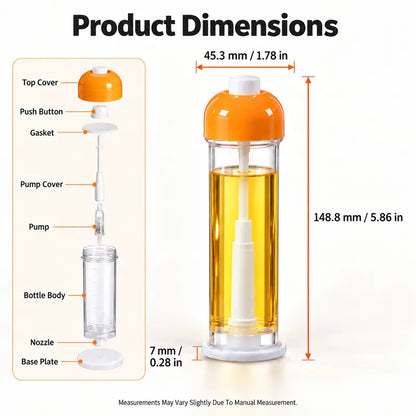 Refillable Cooking Oil Sprayer, Fine Mist Olive Oil Mister with Bottom Nozzle for Air Fryer BBQ