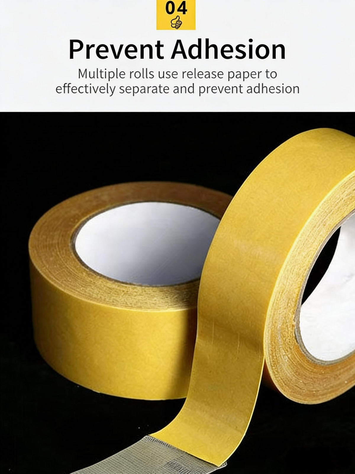 Heavy-Duty Double-Sided Duct Tape, Strong Adhesive, Waterproof, Removable, No Residue, Ideal for Carpet, Wallpaper, Home Use