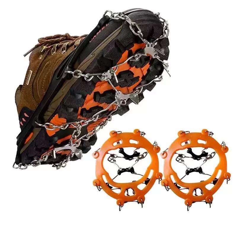 Lightweight Ice Cleats for Shoes Boots, Anti-Slip Snow Traction Grips One Size for Men Women Winter Outdoor