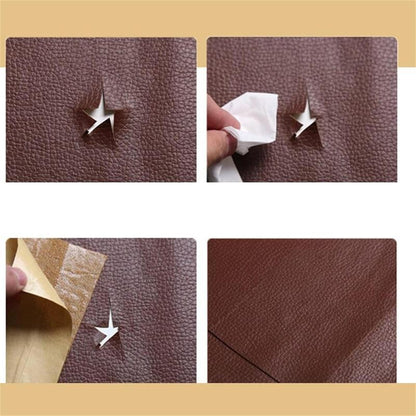 20×54 Inch Self‑Adhesive Leather Repair Sticker, Cuttable Waterproof PVC Leatherette Patch for Sofa Couch Car Seat
