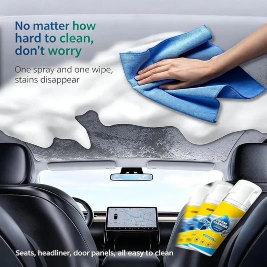 4-in-1 Multi Enzyme Foam Cleaner All Purpose Heavy Duty Stain Remover for Home, Car & Sofa