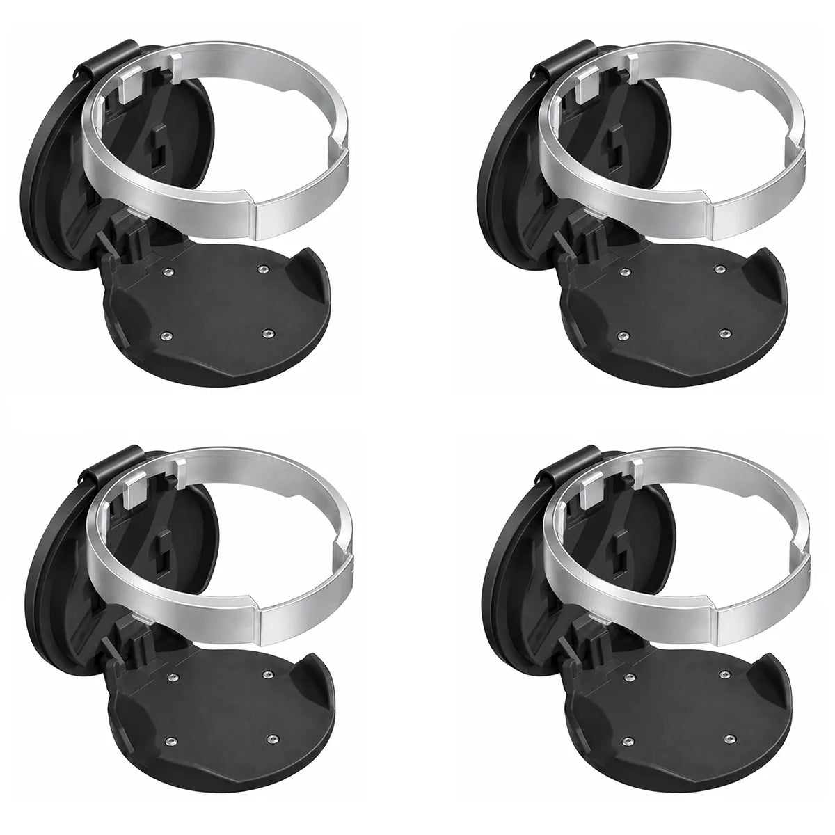 Foldable Universal Car Cup Holder with Hook, Vehicle Drink Holder for Bottles Cups Tumblers, Car Storage Organizer