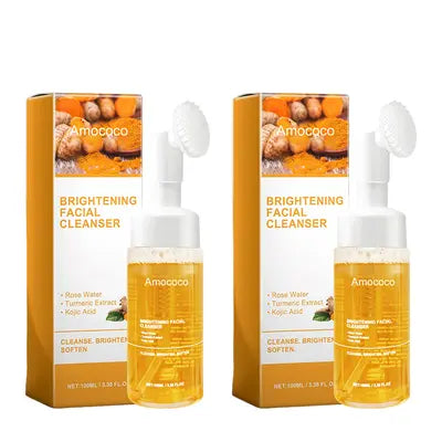 Limpiador Facial Iluminador de Cúrcuma Limpiador Facial de Limpieza Profunda Apto para Piel Grasa