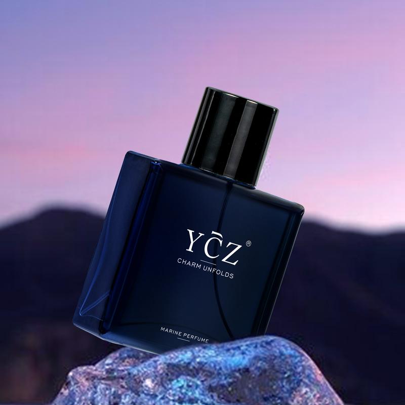 YCZ Midnight Marine 1.7oz Men Eau de Parfum Long Lasting Marine Scent for Daily Dating