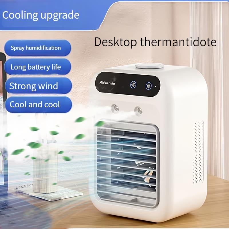 Rechargeable Mini Air Conditioner Portable Water Cooling Fan Humidifier Purifier Desktop Air Cooler