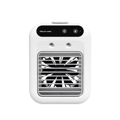 Rechargeable Mini Air Conditioner Portable Water Cooling Fan Humidifier Purifier Desktop Air Cooler