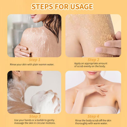 100g Turmeric Exfoliating Scrub Natural Extract Hydrating Brightening Body Scrub
