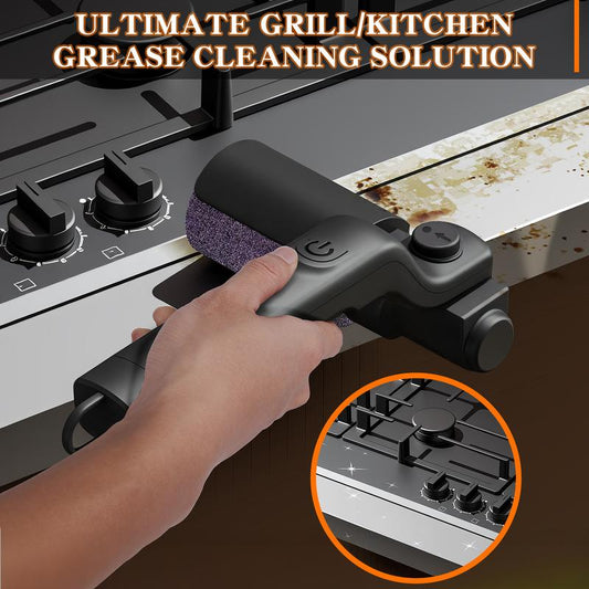 Drayvorx 2‑in‑1 Cordless Electric Grill Brush Spin Scrubber, 3‑Speed BBQ Grease Cleaner