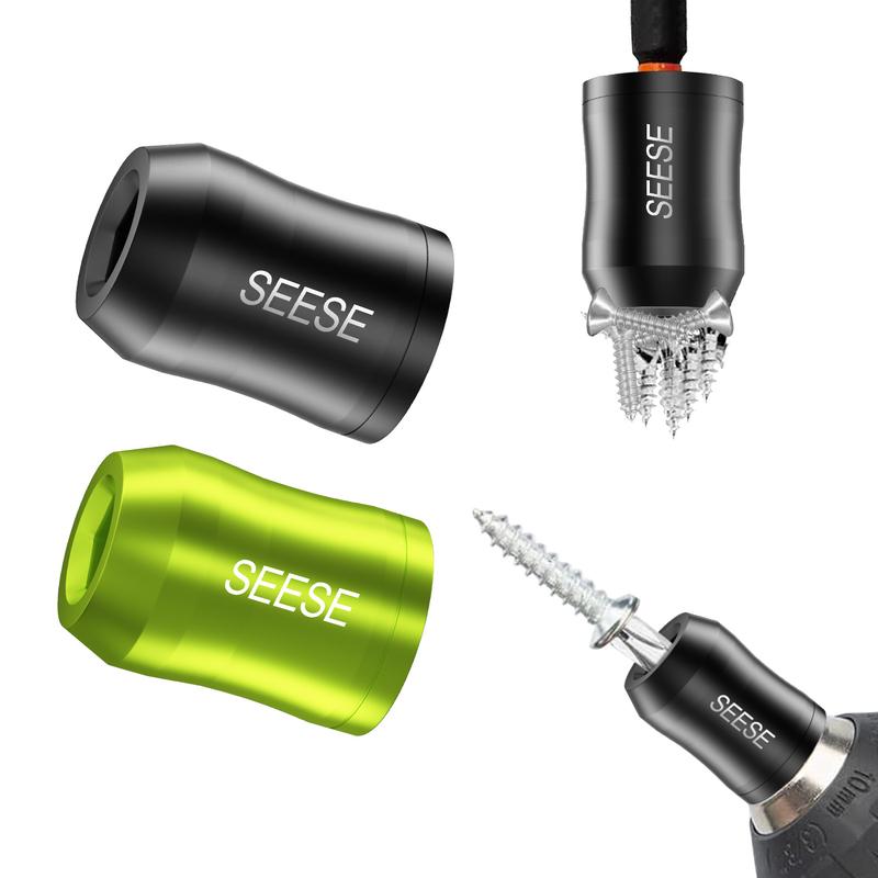 SEESE 1/4 Inch Magnetic Screw Ring Removable Universal Hex Drill Bit Holder