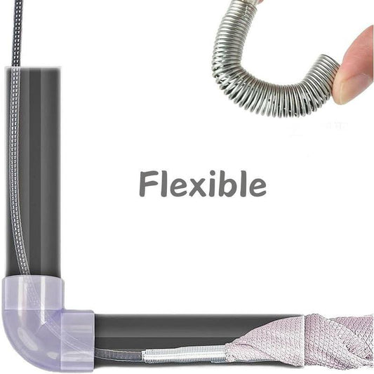 78.74" 4-Claw Flexible Grabber Reacher Tool, Bendable Hose Pick Up Tool for Sink Drain Litter Toilet, Father's Day Gift