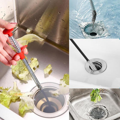78.74" 4-Claw Flexible Grabber Reacher Tool, Bendable Hose Pick Up Tool for Sink Drain Litter Toilet, Father's Day Gift