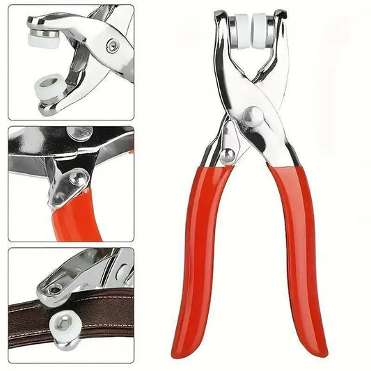 100Pcs Invisible Color Metal Buckle & Hand Pliers DIY Sewing Kit for Clothes Hats