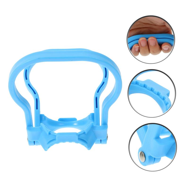 2 Pack 5 Gallon Water Jug Handle Lifter, Non-Slip Ergonomic Water Bottle Carrier Blue & Yellow