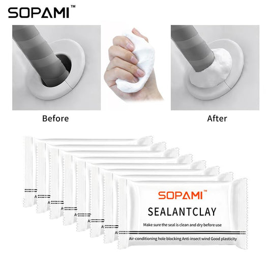 Arcilla Selladora Ecológica, Curado Rápido y Fuerte Adhesión, Impermeable, Resistente al Aceite, Control de Plagas
