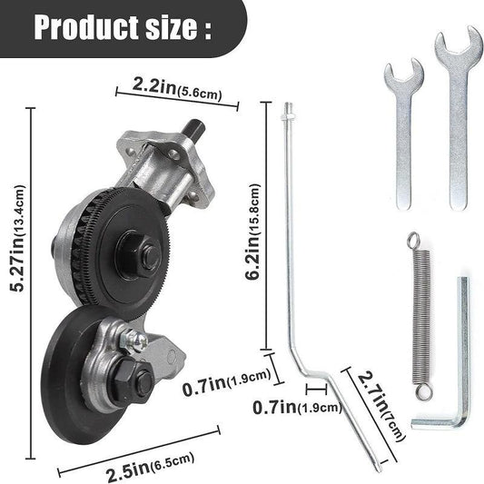 Aditamento cortador de láminas de metal, tijeras nibbler para taladro eléctrico para cortar acero delgado, hierro, aluminio