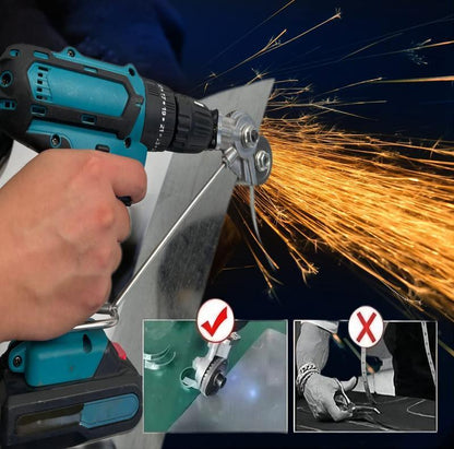 Drill Metal Sheet Cutter Attachment, Electric Drill Nibbler Shears for Thin Steel Iron Aluminum Cutting