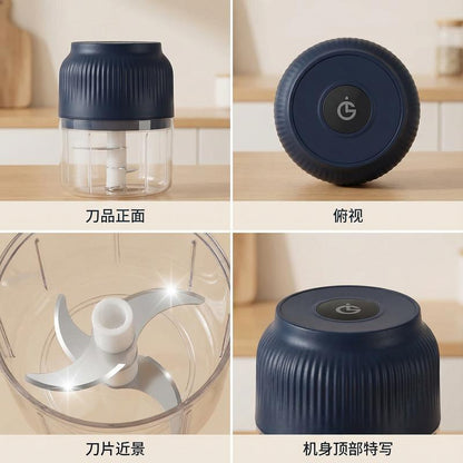 Electric Food Shredder, Mini Meat Grinder, Garlic Puree Maker, USB Charging, Portable Kitchen Gadget for Minced Meat, Vegetable, Onion, Ginger, Chili