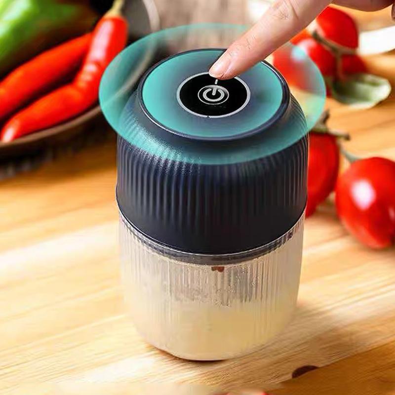 Electric Food Shredder, Mini Meat Grinder, Garlic Puree Maker, USB Charging, Portable Kitchen Gadget for Minced Meat, Vegetable, Onion, Ginger, Chili