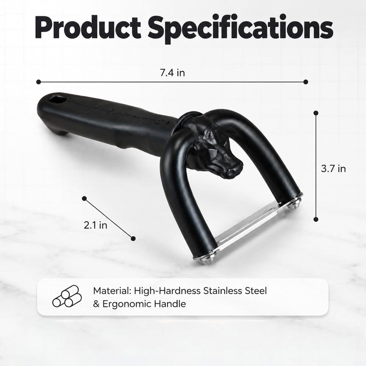2pcs Handheld Beef Pork Slicer, Ergonomic Meat Fat Trimming Knife for Butchering & Home Kitchen