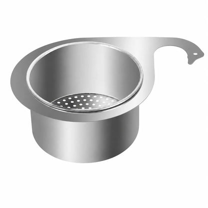 Stainless Steel Hanging Sink Drain Strainer Basket, Rustproof Kitchen Food Residue Filter