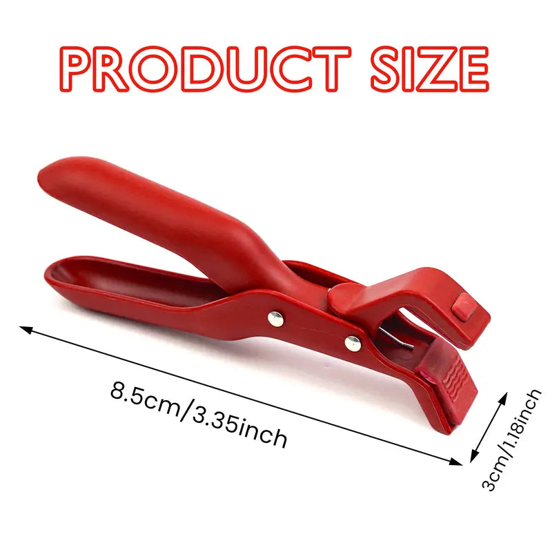 2 Counts Hot Plate Gripper, red and green set, resistant to daily wear Durable Cooking Tools Holder