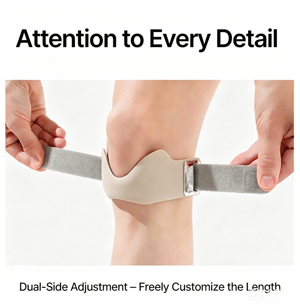 HYPICHOR Adjustable Silicone Knee Patellar Strap Sports Pain Relief Buy One Get One Free
