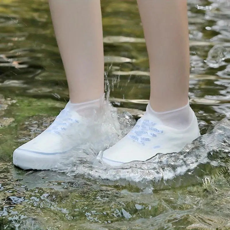 Reusable Latex Rain Boot Covers, Waterproof Durable Outdoor Shoe Protectors, Multiple Colors