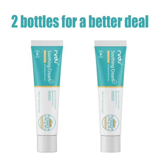 RVDU Leg Relief Cream, Soothing Massage Lotion for Leg Vein & Pain Relief with Ginseng Turmeric Mugwort