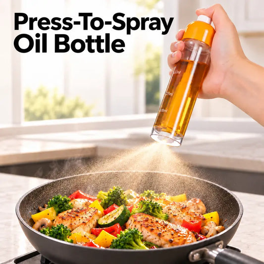 Refillable Cooking Oil Sprayer, Fine Mist Olive Oil Mister with Bottom Nozzle for Air Fryer BBQ
