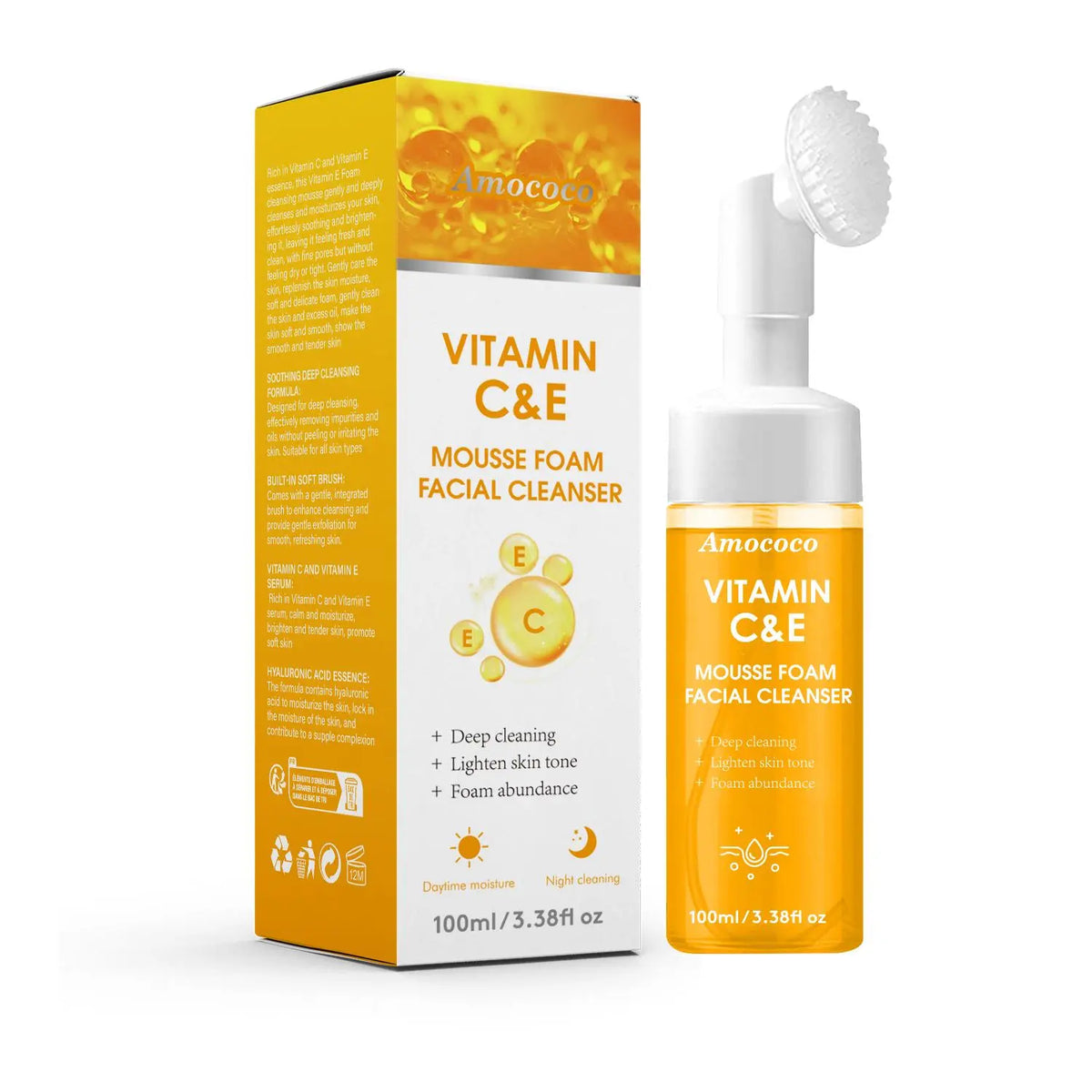 Limpiador Facial Iluminador de Cúrcuma Limpiador Facial de Limpieza Profunda Apto para Piel Grasa