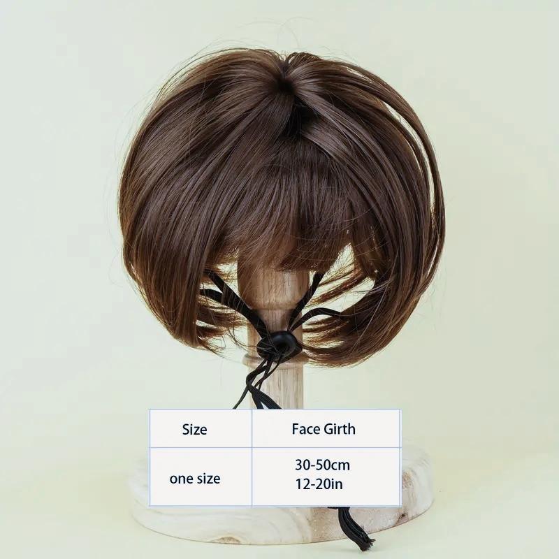 Pet Short Hair Wig Headband Cute Funny Costume Accessory for Dogs Cats Valentine Gift