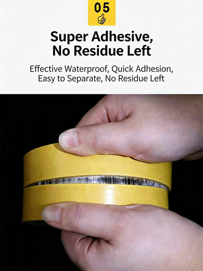 Heavy-Duty Double-Sided Duct Tape, Strong Adhesive, Waterproof, Removable, No Residue, Ideal for Carpet, Wallpaper, Home Use