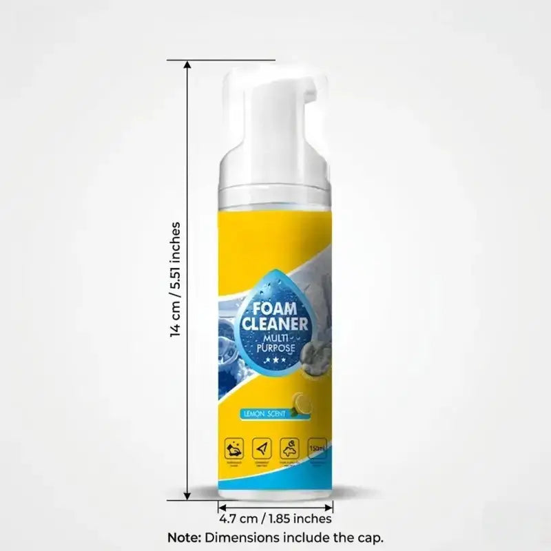 4-in-1 Multi Enzyme Foam Cleaner All Purpose Heavy Duty Stain Remover for Home, Car & Sofa