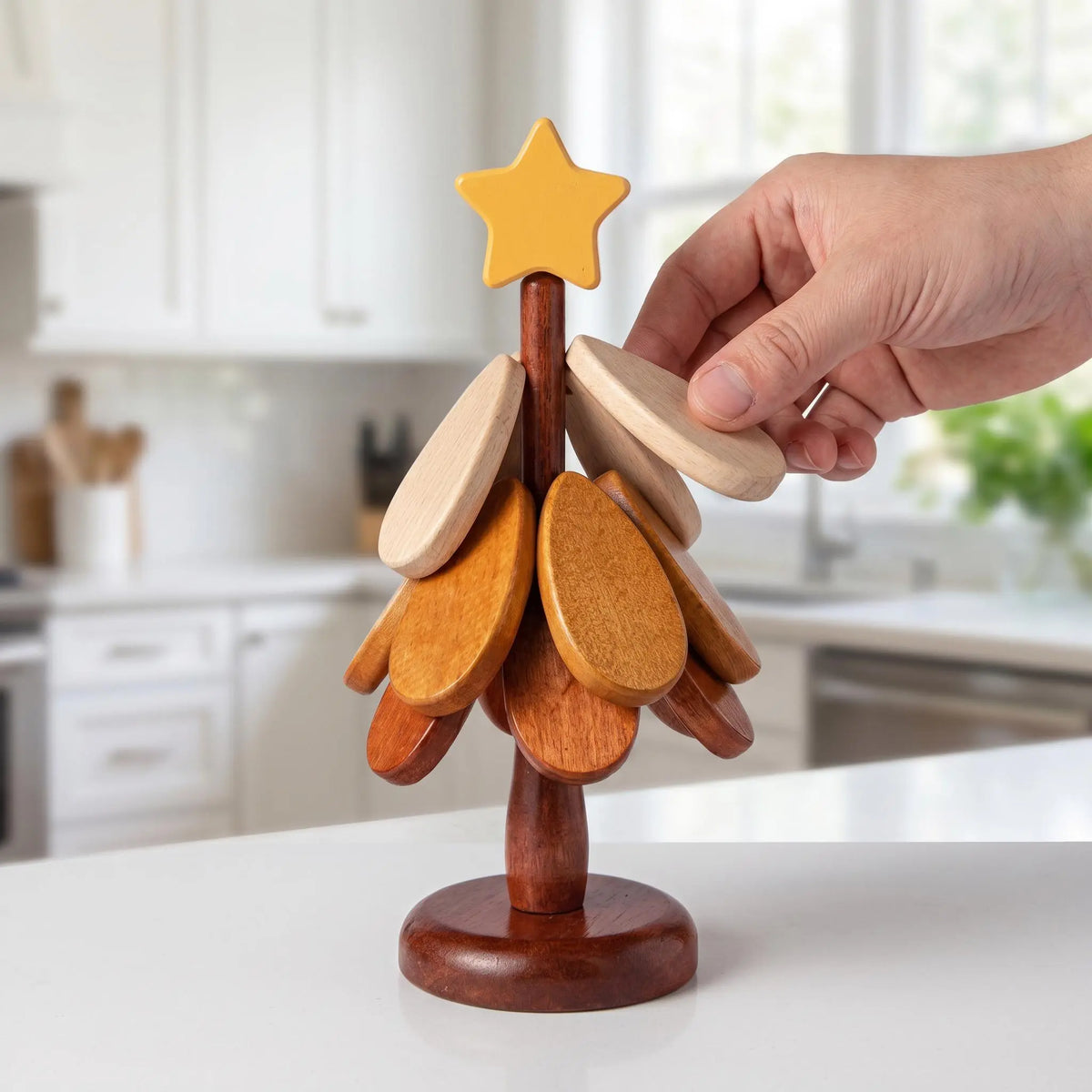 Wooden one tree coaster Solid wood home desktop decoration Dishes and dishes Insulation mat Water cup Drink placemat