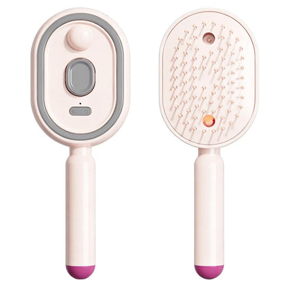 【Not straightened】Electric Spray Air Cushion Massage Comb, Self-Cleaning Anti-Tangle Hair Brush