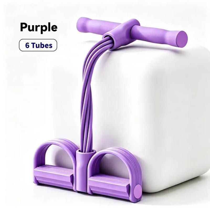 6-Strong Cable Abdominal Trainer, Core & Leg Fitness Equipment, Sit-Up Helper for Home Workout