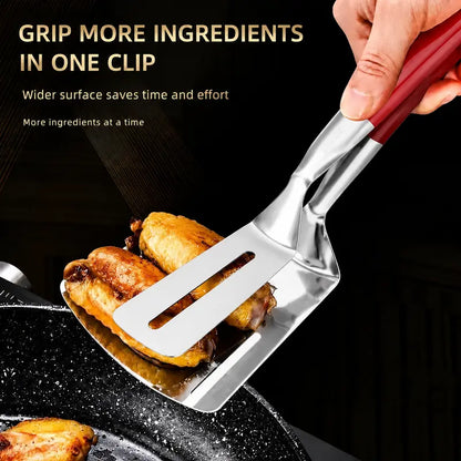 Stainless Steel Steak Spatula Clamp for Kitchen
