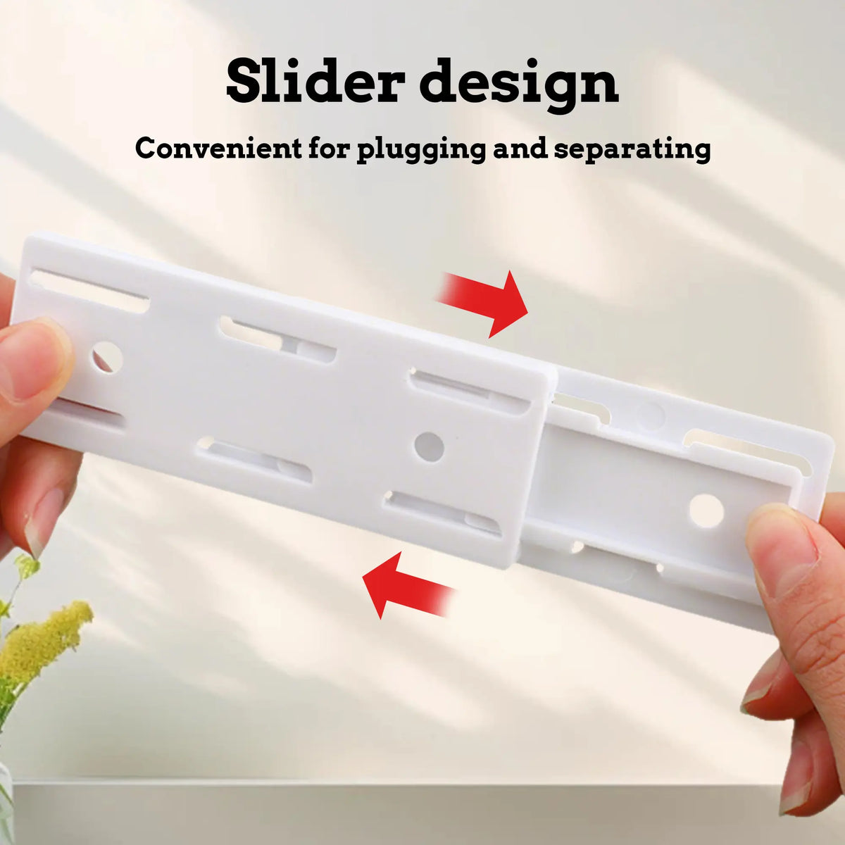 10Pcs Self‑Adhesive Punch‑Free Power Strip Wall Holder with Cable Clips for Router Remote Control